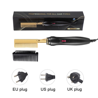 Electric 2 in 1 Hot Comb Hair Straightener