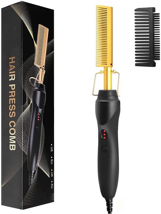 Electric 2 in 1 Hot Comb Hair Straightener